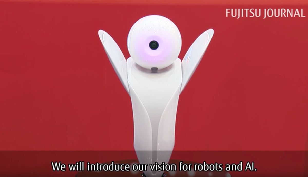 Fujitsu Forum 2016: Robopin - ein charmanter Roboter als Wegweiser durch die Ausstellung