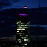 PurpleLightUp - der beleuchtete Turm in Neckarsulm