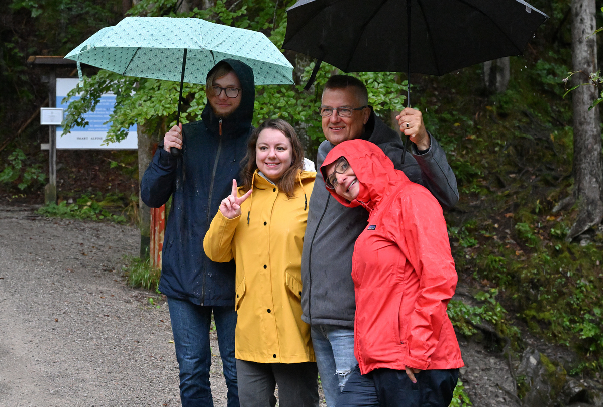 Impressionen von der Baumpflanzaktion am Sillbach-Wasserfall